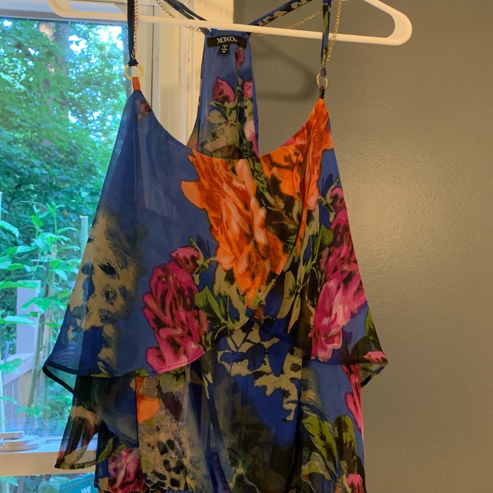 XOXO Floral Blouse